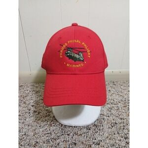 US Marine Hat Mens One Size Red USMC